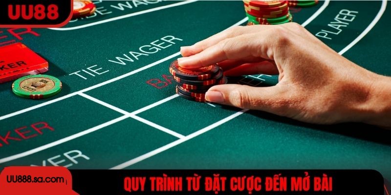 Quy trình từng bước của ván Baccarat từ đặt cược đến mở bài