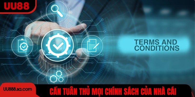 Thành viên cần tuân thủ và duy trì mọi chính sách của nhà cái